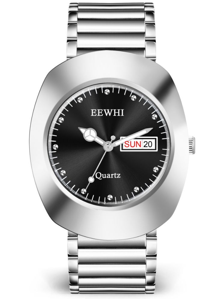     			EEWHI Silver Stainless Steel Analog Men's Watch