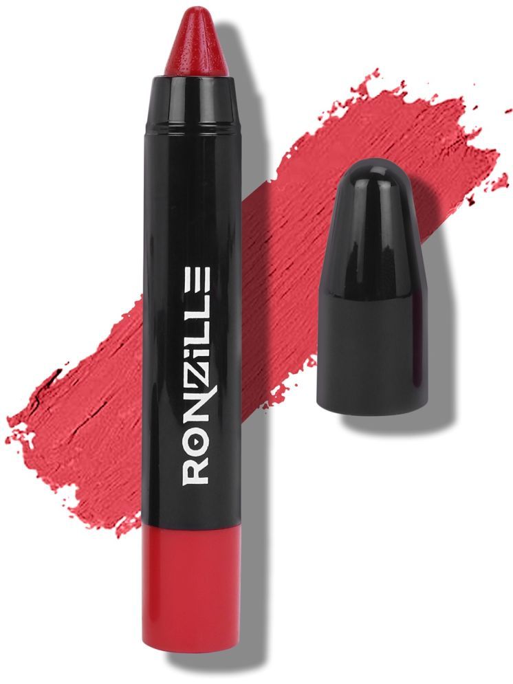     			Ronzille Poppy Red Matte Lipstick 4.5