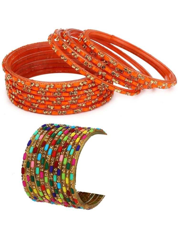     			Somil Multicolor Bangle Set ( Pack of 24 )