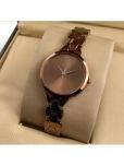 EEWHI Brown Metal Analog Womens Watch