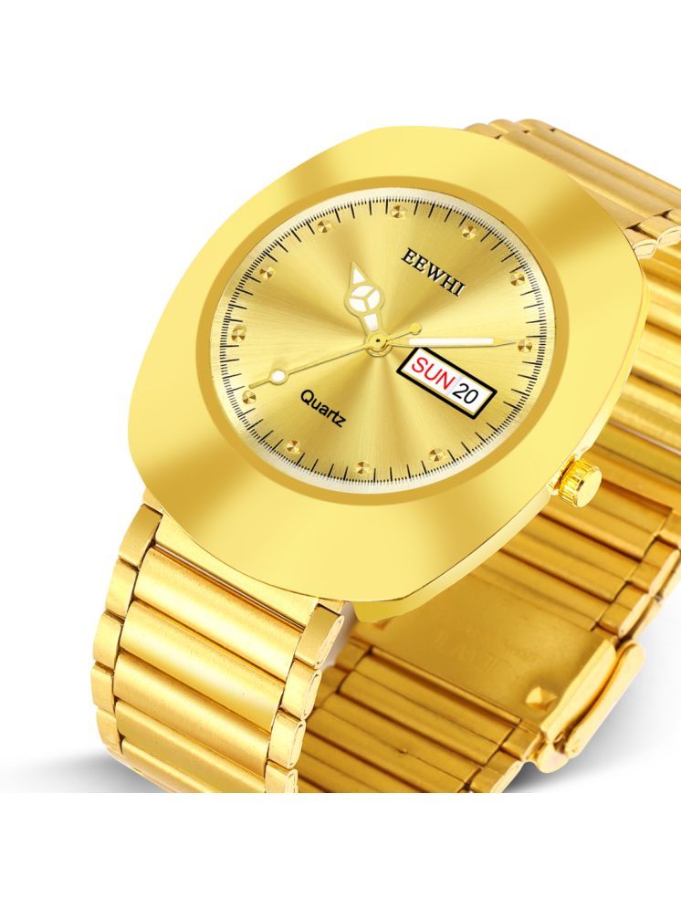     			EEWHI Gold Stainless Steel Analog Men's Watch