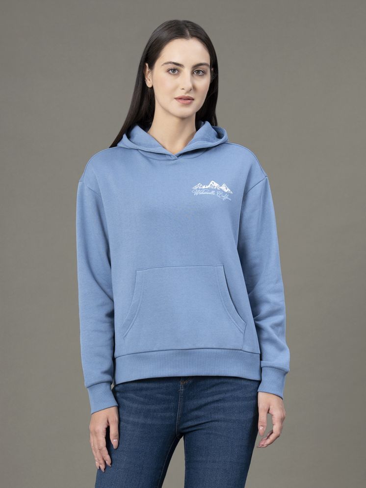     			Red Tape Fleece Women's Hooded Sweatshirt ( Blue )