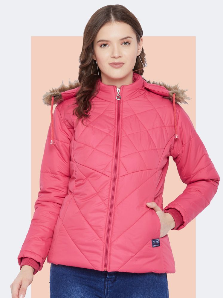     			VERO AMORE - Polyester Pink Parka Jackets