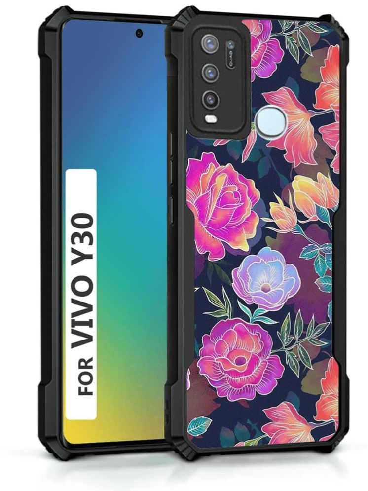     			COBERTA Multicolor Printed Back Cover Polycarbonate Compatible For Vivo Y30 ( Pack of 1 )