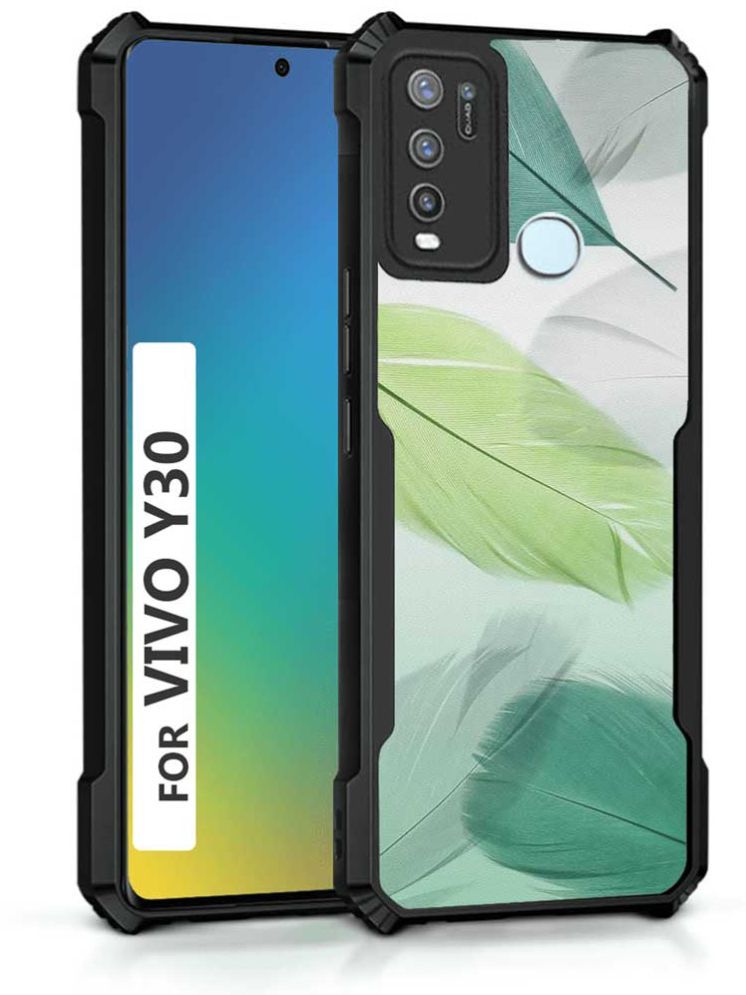     			COBERTA Multicolor Printed Back Cover Polycarbonate Compatible For Vivo Y30 ( Pack of 1 )