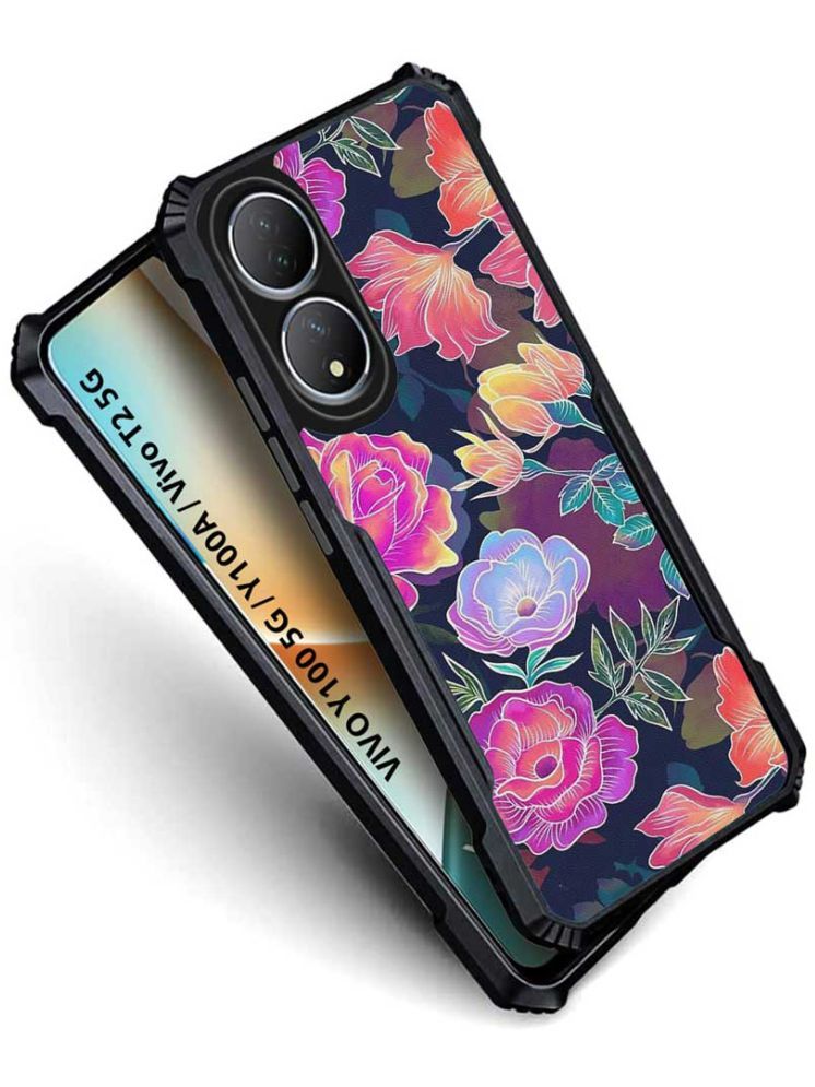     			COBERTA Multicolor Printed Back Cover Polycarbonate Compatible For Vivo Y100 5G ( Pack of 1 )