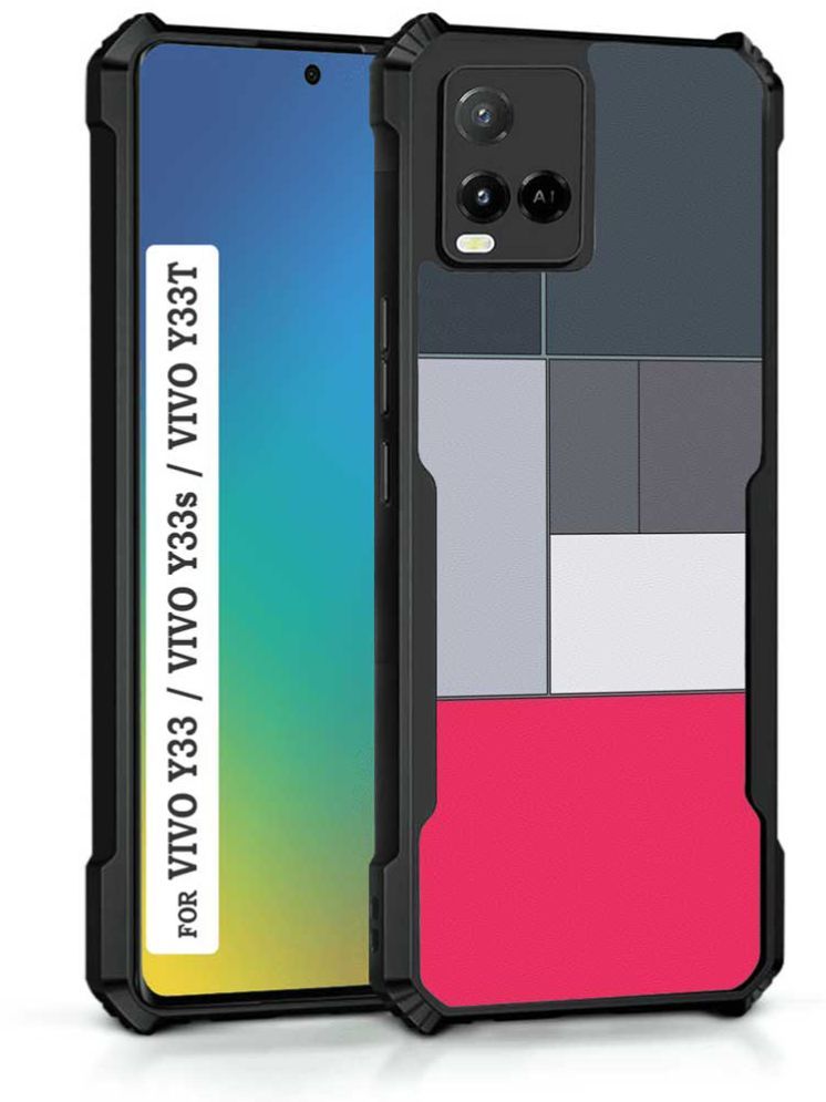     			COBERTA Multicolor Printed Back Cover Polycarbonate Compatible For Vivo Y33T ( Pack of 1 )