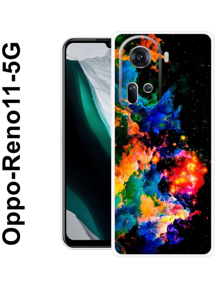     			PAEDICON Multicolor Printed Back Cover Silicon Compatible For OPPO Reno 11 5G ( Pack of 1 )