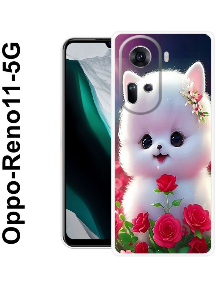     			PAEDICON Multicolor Printed Back Cover Silicon Compatible For OPPO Reno 11 5G ( Pack of 1 )