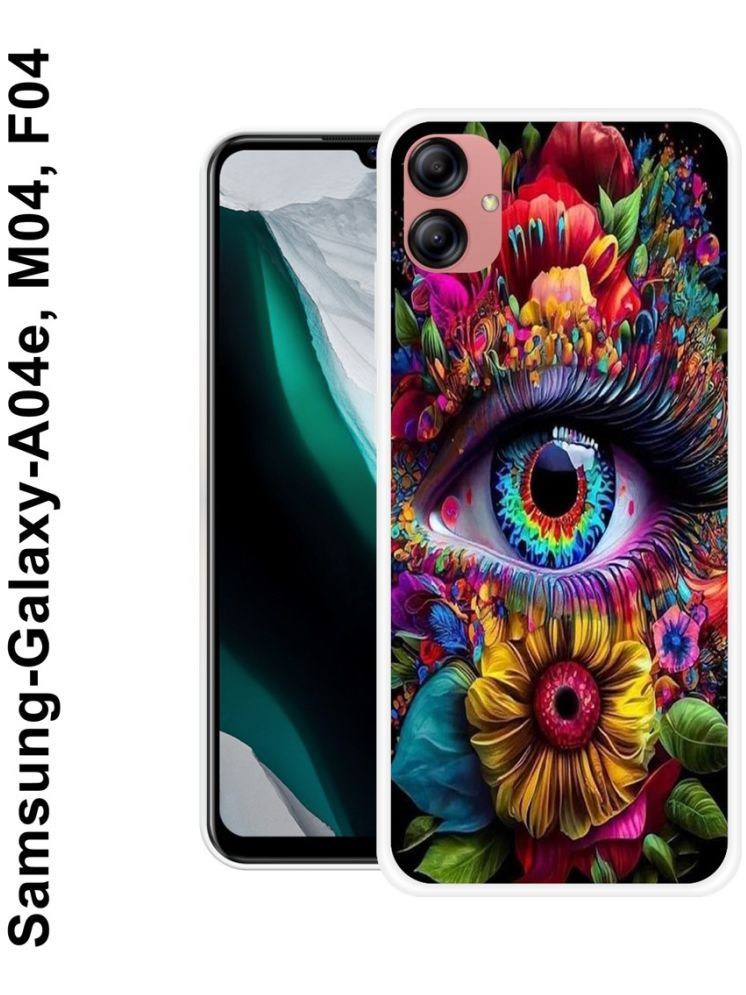     			PAEDICON Multicolor Printed Back Cover Silicon Compatible For Samsung Galaxy F04 ( Pack of 1 )