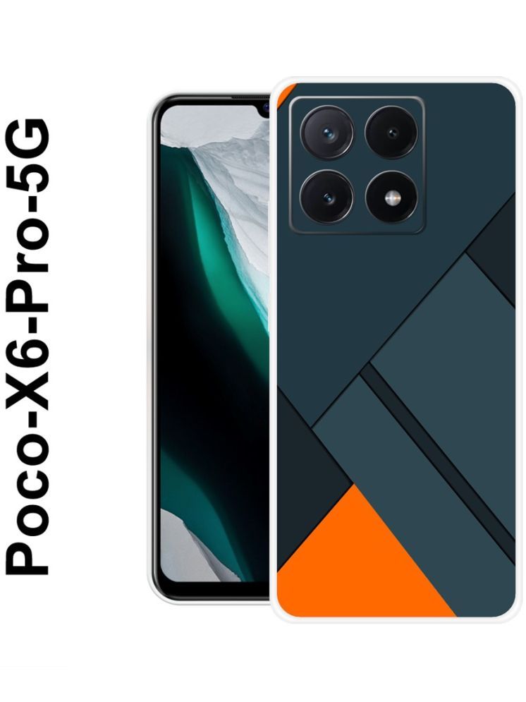     			PAEDICON Multicolor Printed Back Cover Silicon Compatible For POCO X6 Pro 5G ( Pack of 1 )