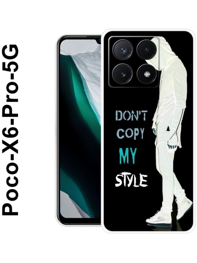     			PAEDICON Multicolor Printed Back Cover Silicon Compatible For POCO X6 Pro 5G ( Pack of 1 )