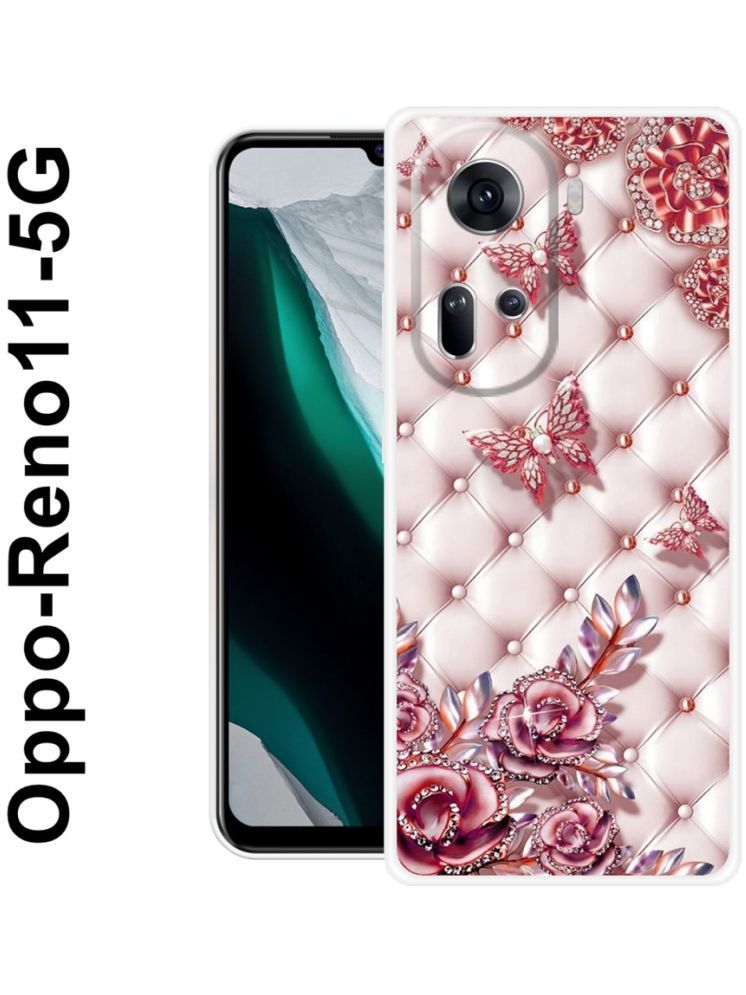     			PAEDICON Multicolor Printed Back Cover Silicon Compatible For OPPO Reno 11 5G ( Pack of 1 )