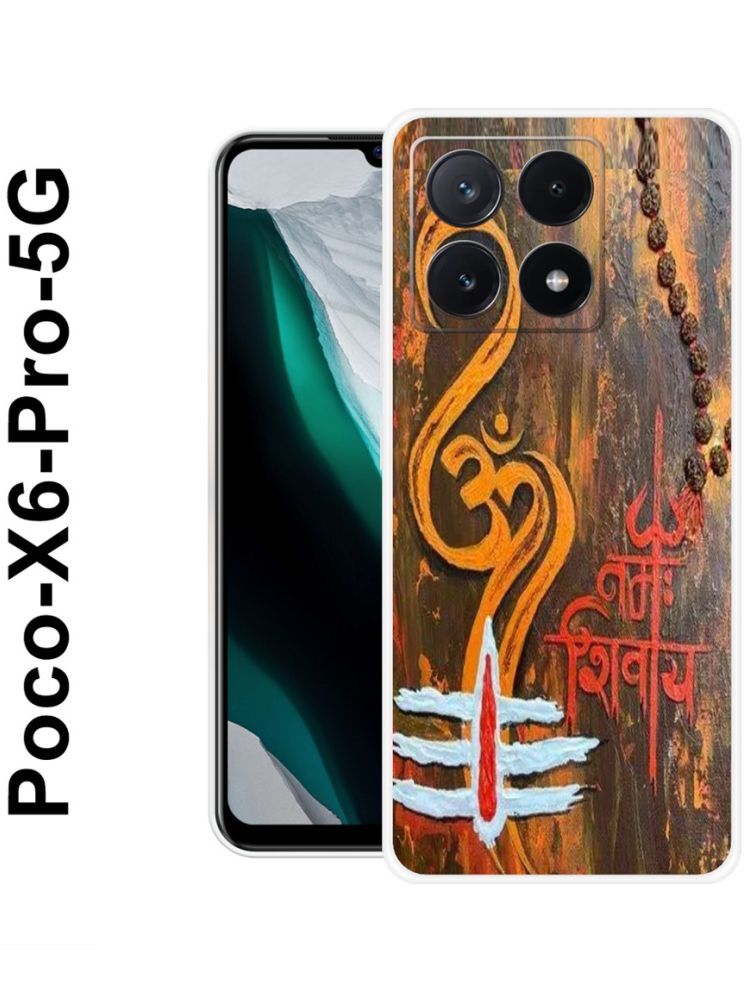     			PAEDICON Multicolor Printed Back Cover Silicon Compatible For POCO X6 Pro 5G ( Pack of 1 )