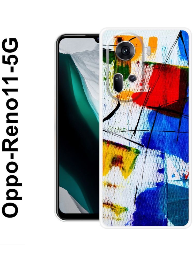     			PAEDICON Multicolor Printed Back Cover Silicon Compatible For OPPO Reno 11 5G ( Pack of 1 )