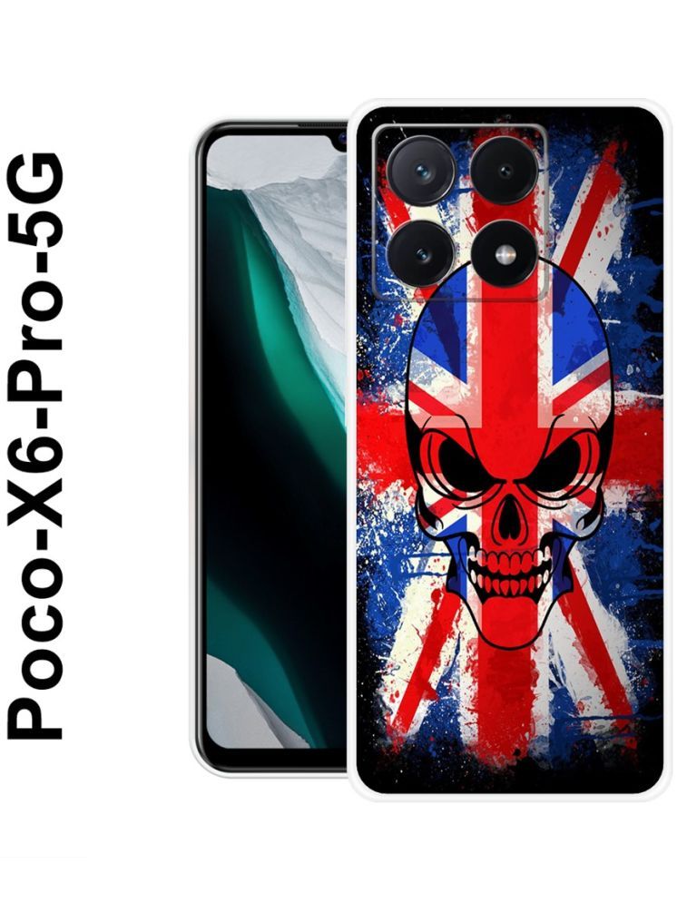     			PAEDICON Multicolor Printed Back Cover Silicon Compatible For POCO X6 Pro 5G ( Pack of 1 )