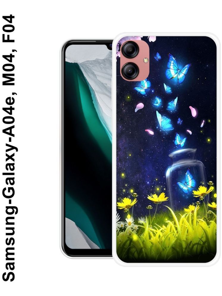     			PAEDICON Multicolor Printed Back Cover Silicon Compatible For Samsung Galaxy F04 ( Pack of 1 )