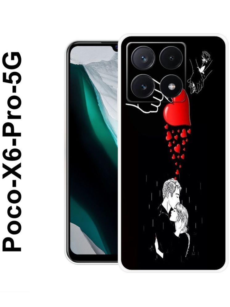     			PAEDICON Multicolor Printed Back Cover Silicon Compatible For POCO X6 Pro 5G ( Pack of 1 )