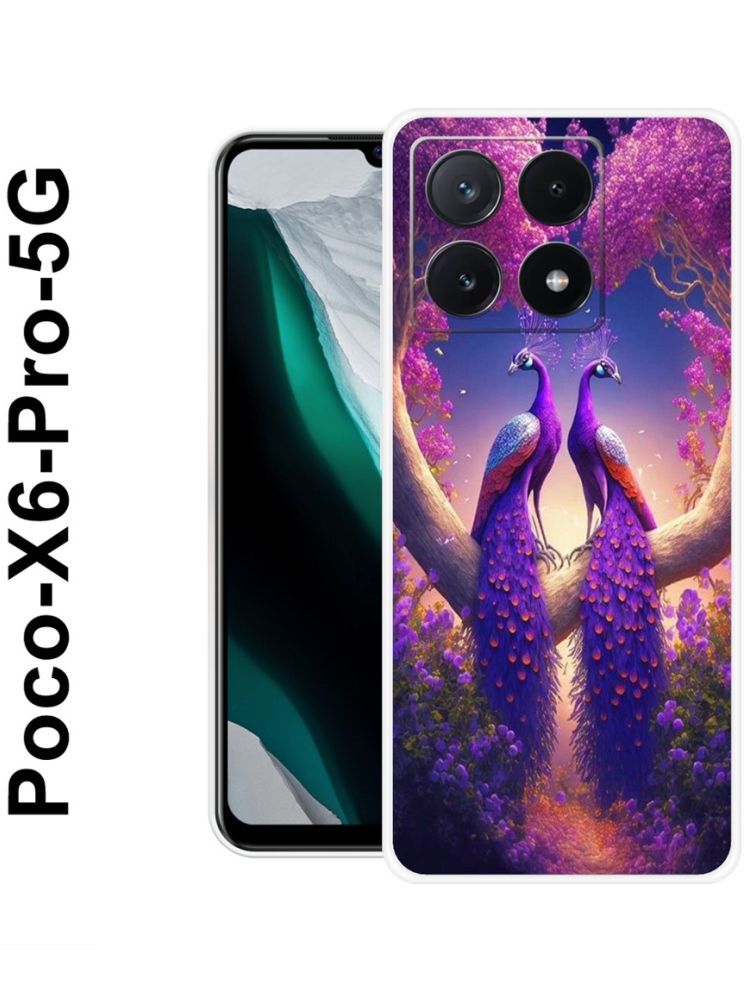     			PAEDICON Multicolor Printed Back Cover Silicon Compatible For POCO X6 Pro 5G ( Pack of 1 )