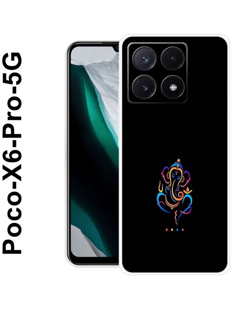     			PAEDICON Multicolor Printed Back Cover Silicon Compatible For POCO X6 Pro 5G ( Pack of 1 )