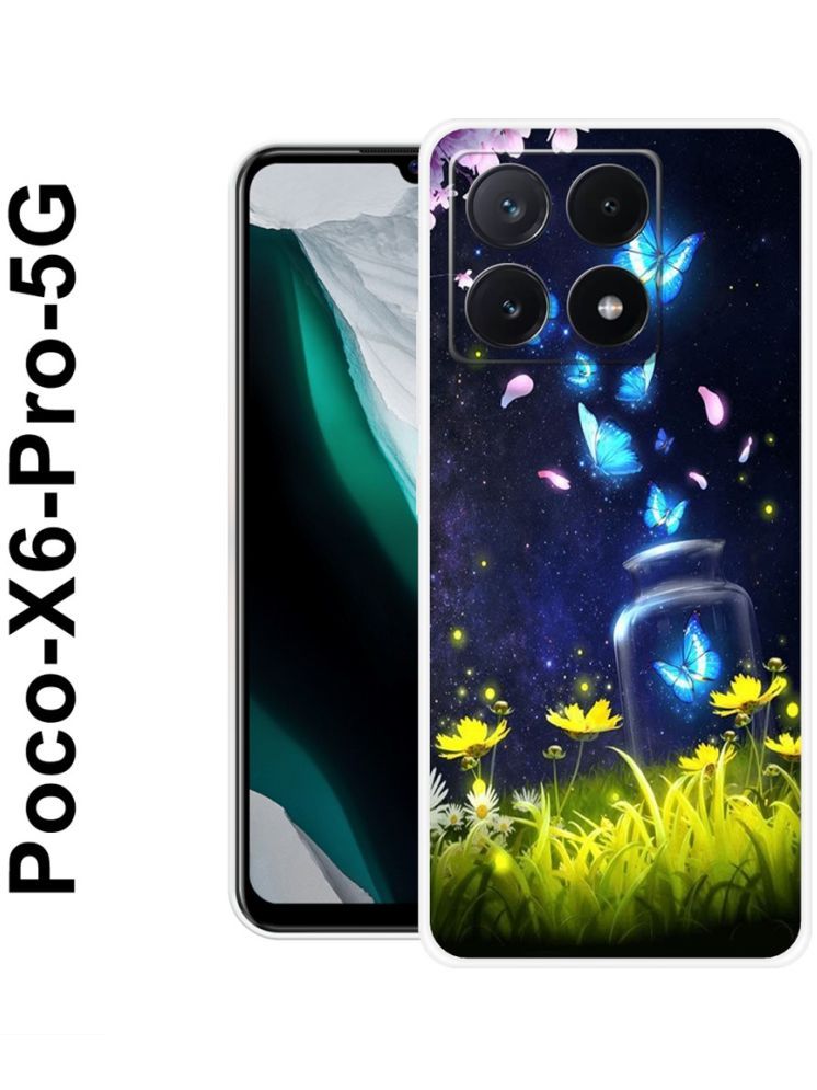     			PAEDICON Multicolor Printed Back Cover Silicon Compatible For POCO X6 Pro 5G ( Pack of 1 )