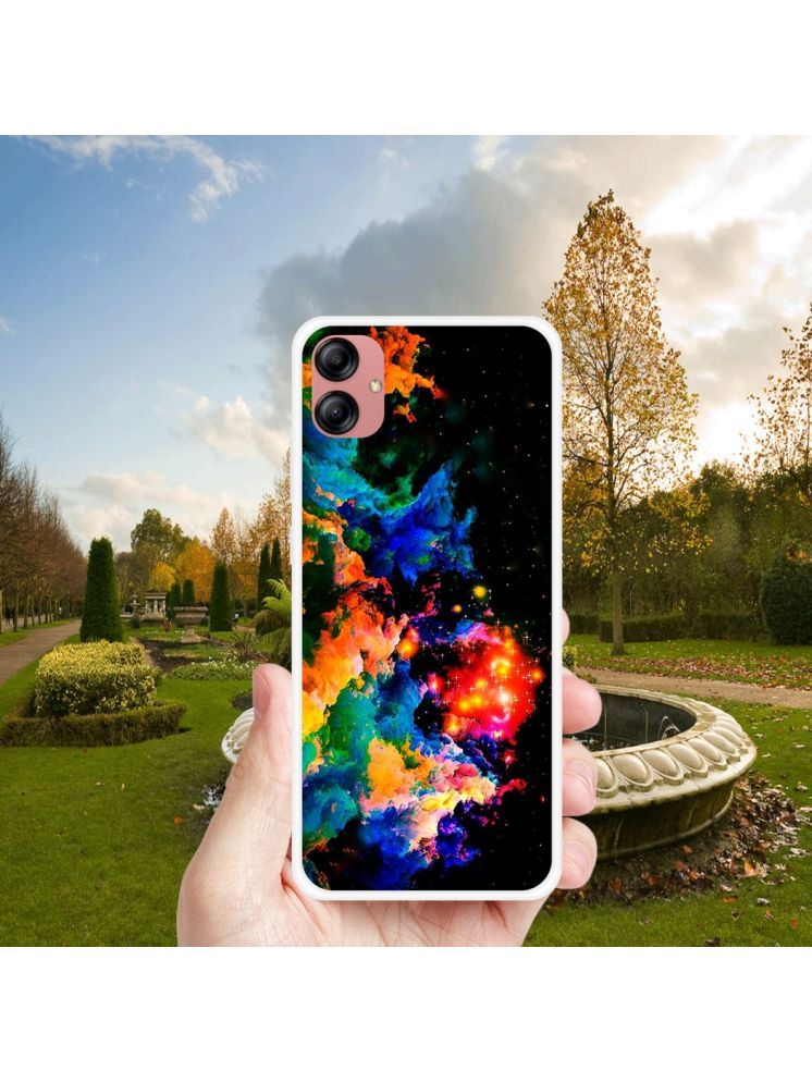     			PAEDICON Multicolor Printed Back Cover Silicon Compatible For Samsung Galaxy M04 ( Pack of 1 )