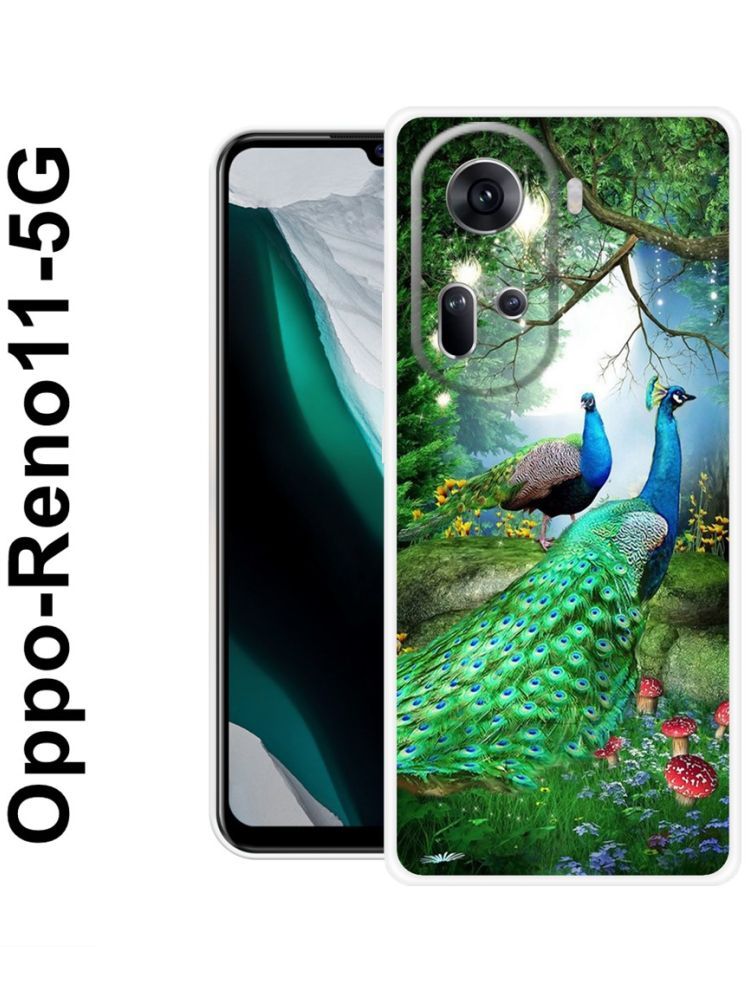     			PAEDICON Multicolor Printed Back Cover Silicon Compatible For OPPO Reno 11 5G ( Pack of 1 )