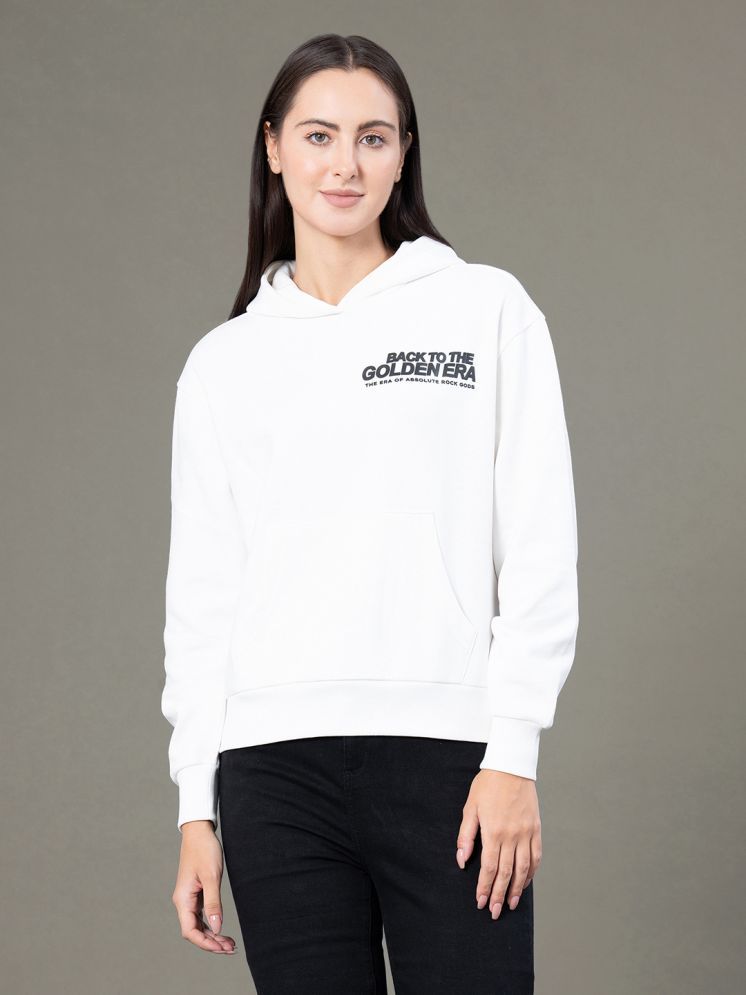     			Red Tape Cotton - Fleece Women's Hooded Sweatshirt ( Off White )