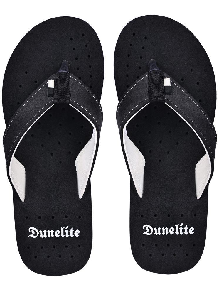     			DUNELITE Black Men's Thong Flip Flop