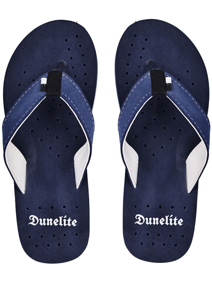     			DUNELITE Navy Blue Men's Thong Flip Flop