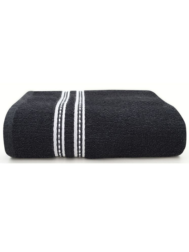     			LadliJee Cotton Striped 400 -GSM Bath Towel ( Pack of 1 ) - Dark Grey