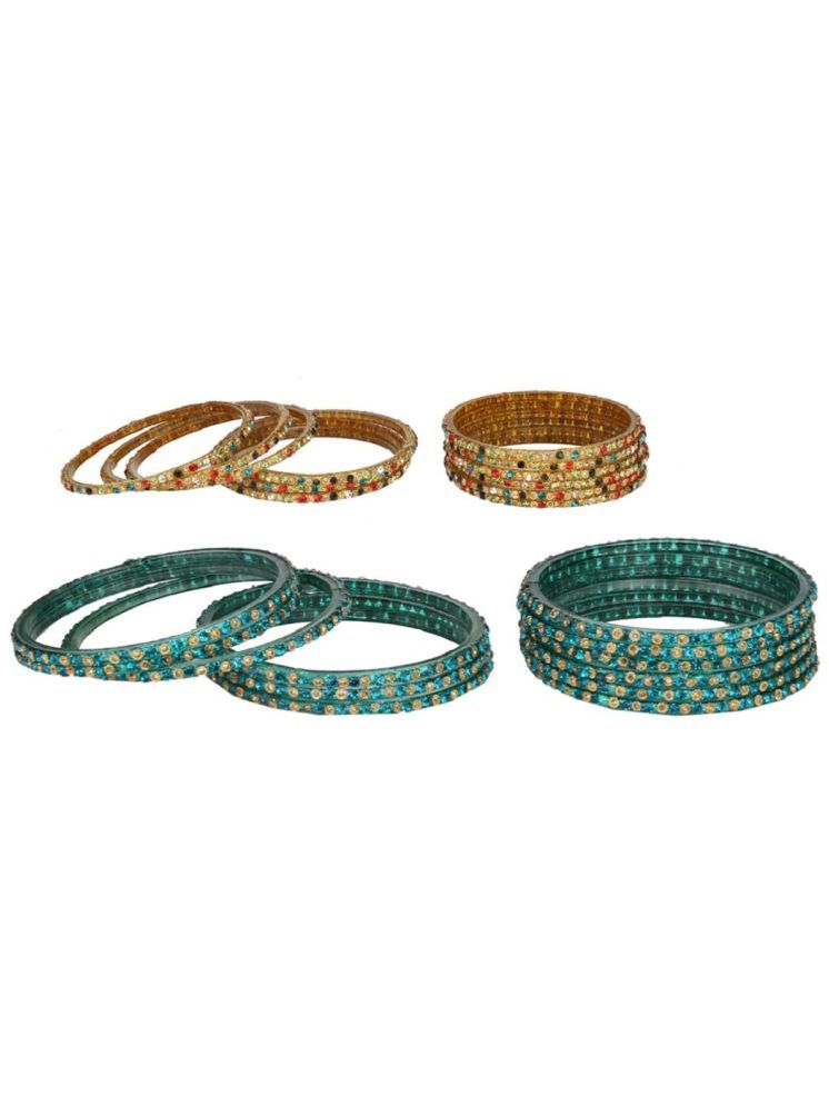     			Somil Multicolor Bangle Set ( Pack of 24 )