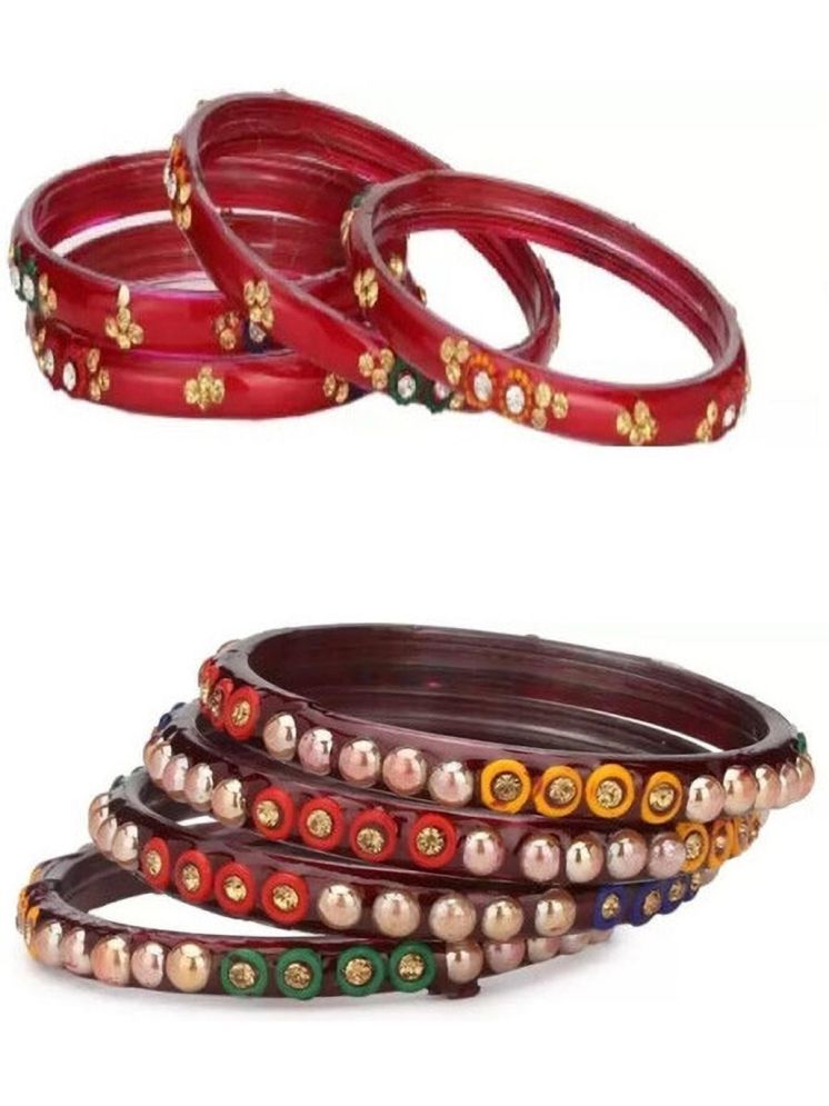     			Somil Multicolor Bangle Set ( Pack of 8 )