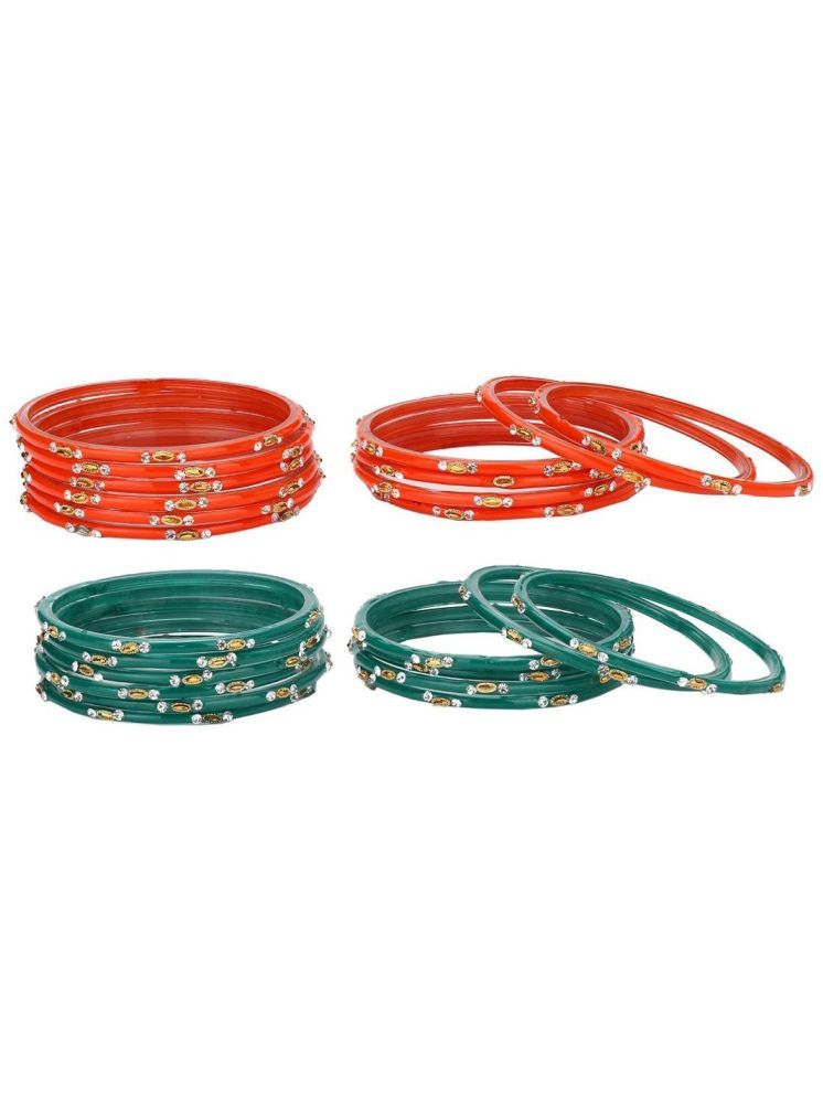     			Somil Multicolor Bangle Set ( Pack of 24 )