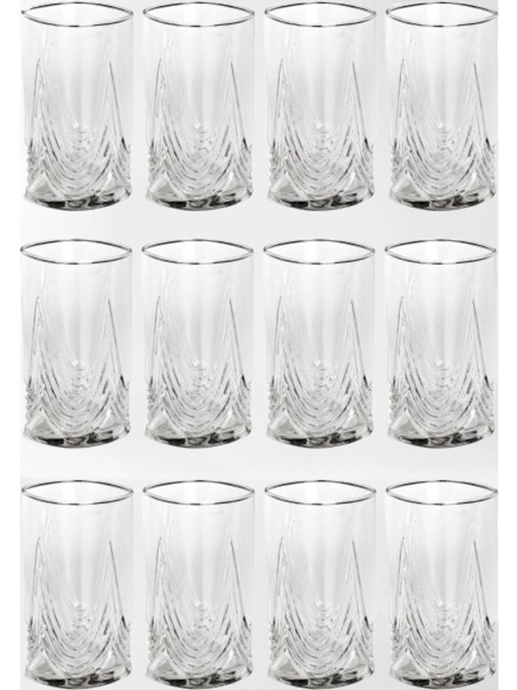     			Somil Party Glass/Beer Mug Glass Plain Water Glass 350 ml ( Pack of 12 ) Transparent