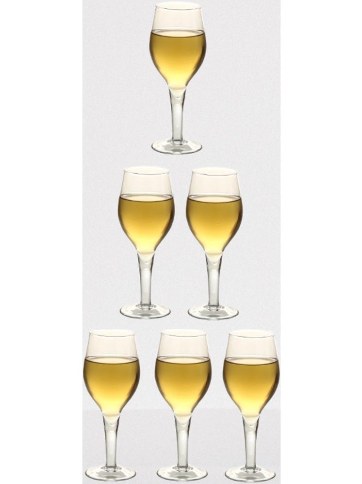     			Somil Party Glass/Beer Mug Glass Plain Water Glass 350 ml ( Pack of 6 ) Transparent