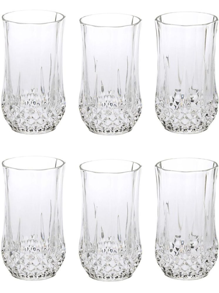     			Somil Party Glass/Beer Mug Glass Plain Water Glass 350 ml ( Pack of 6 ) Transparent