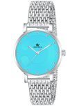 Crestello Silver Metal Analog Womens Watch