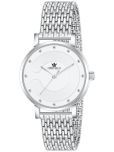 Crestello Silver Metal Analog Womens Watch