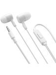 MZ M103 3.5 mm Wired Earphone In Ear Volume Controller White