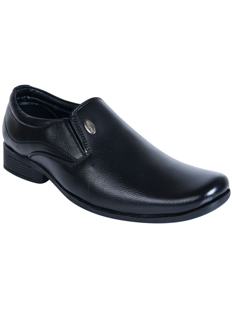     			Action Black Men's Slip On Formal Shoes