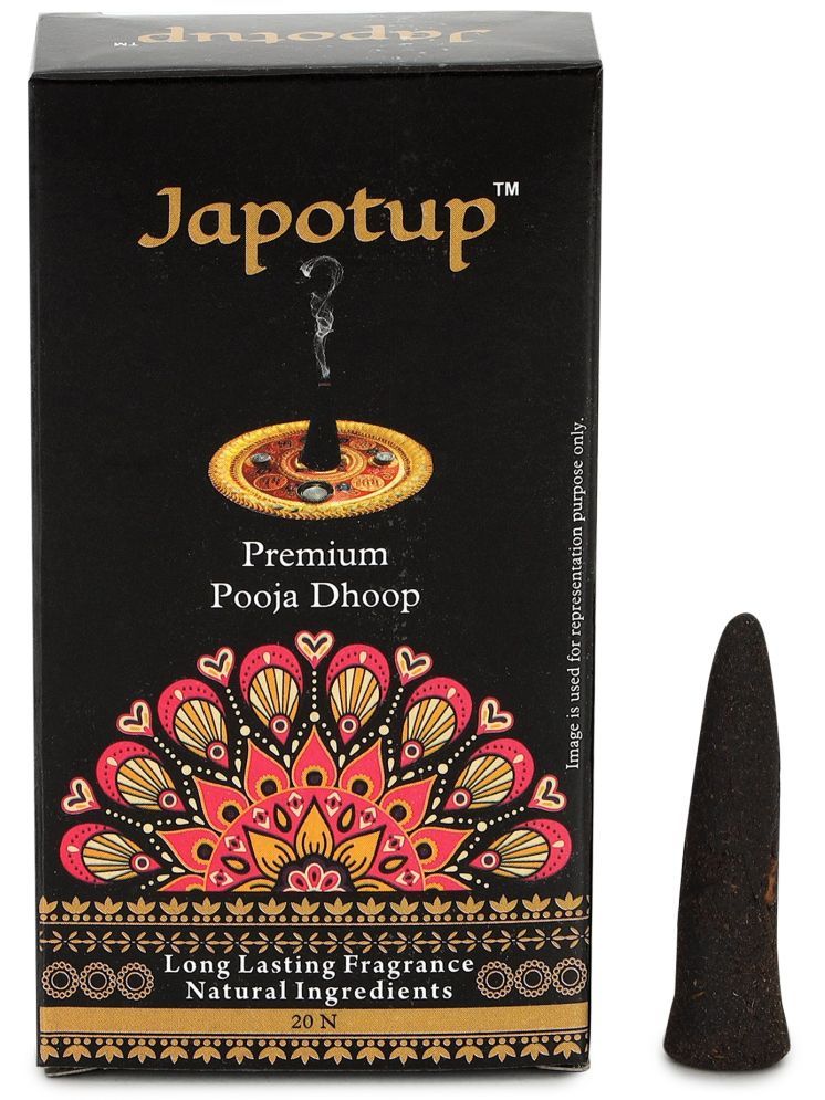     			JAPOTUP Incense Black Dhoop Lavender,Rose,Pure Sandal 20 Pieces ( Pack of 1 )