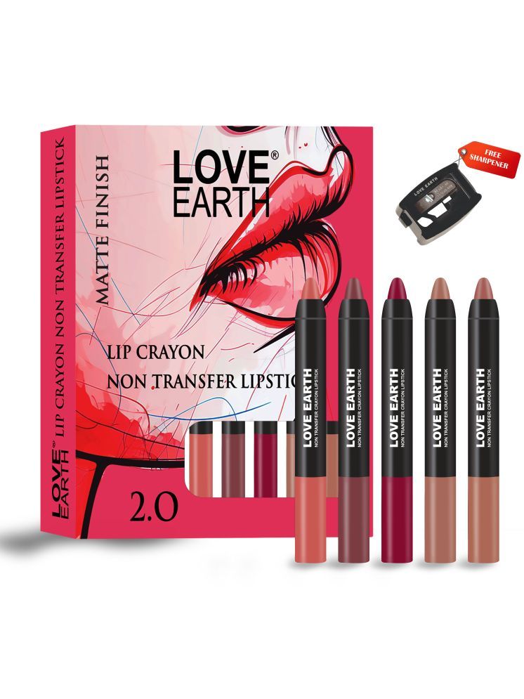     			LOVE EARTH MULTI Creme Lipstick 17.5GRM