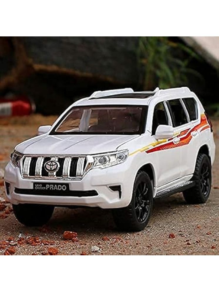     			MILITO Toyota Land Cruiser SUV 1:32 Scale Die-cast Model Alloy Metal Pull Back Toy car for Kids with Openable Doors & Light, Music Toy Vehicle for Kids 【Colors as Per Stock】