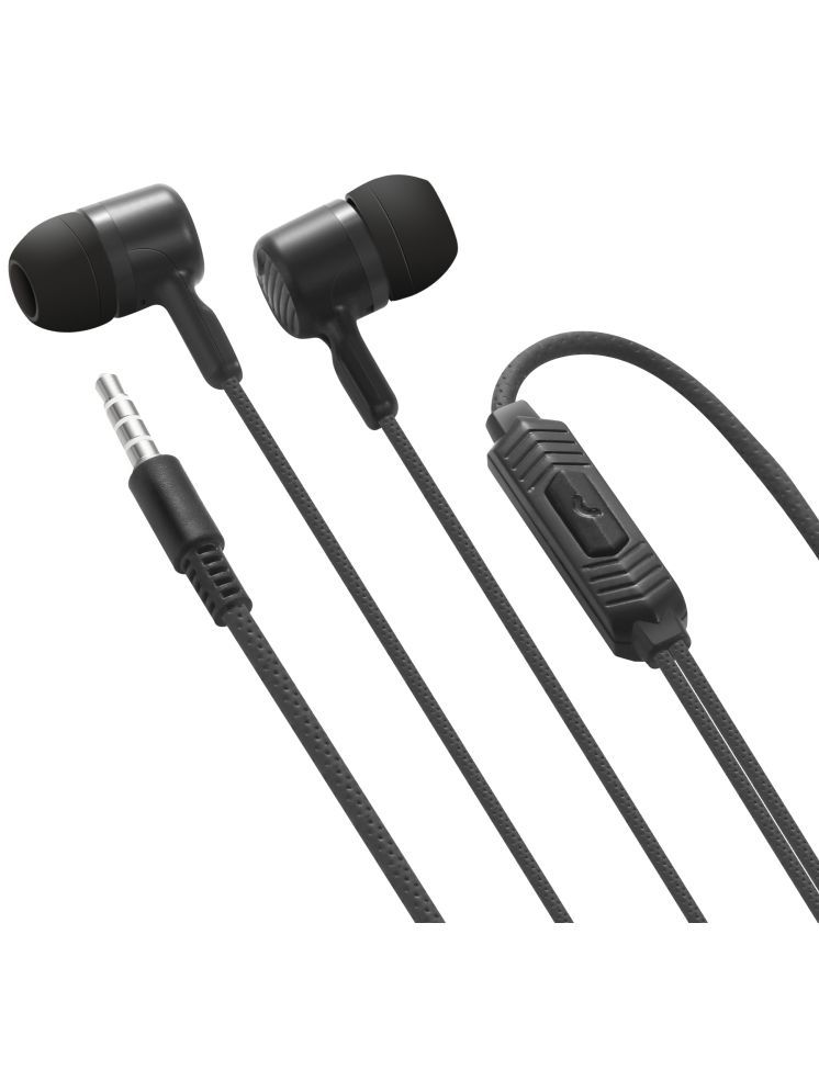     			MZ M103 3.5 mm Wired Earphone In Ear Volume Controller Black