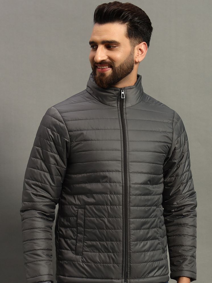     			Nuovo Polyester Men's Puffer Jacket - Grey Melange ( Pack of 1 )