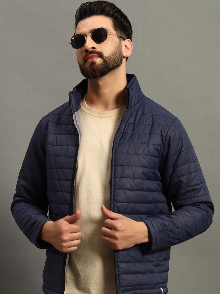     			Nuovo Polyester Men's Puffer Jacket - Navy Blue ( Pack of 1 )