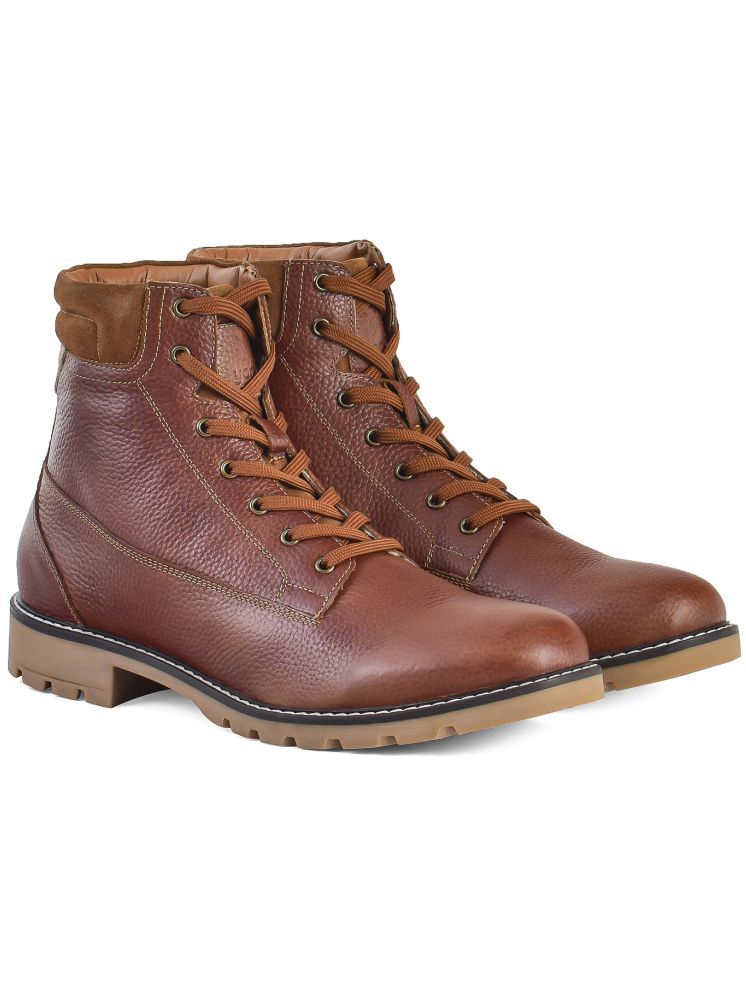     			Yoho Tan Men's Casual Boots