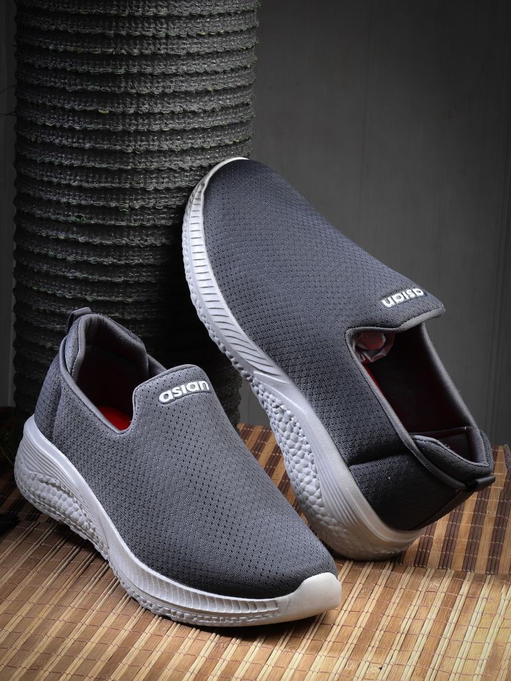     			ASIAN SUPERWALK-31 Dark Grey Men's Slip-on Shoes