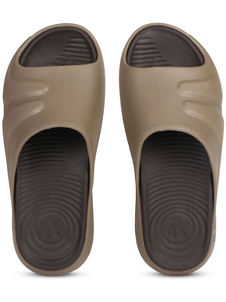     			Aqualite Brown Men's Slide Flip Flop